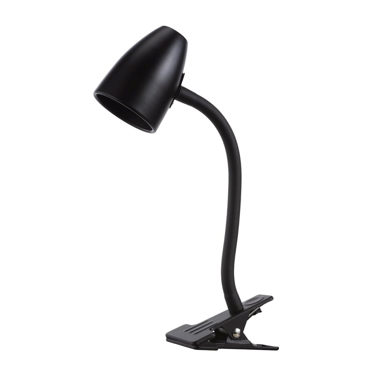 Moa flexi Zwart klemlamp Van Oriva - De klem kan worden bevestigd aan een oppervlak met een maximale hoogte van 4 cm.
