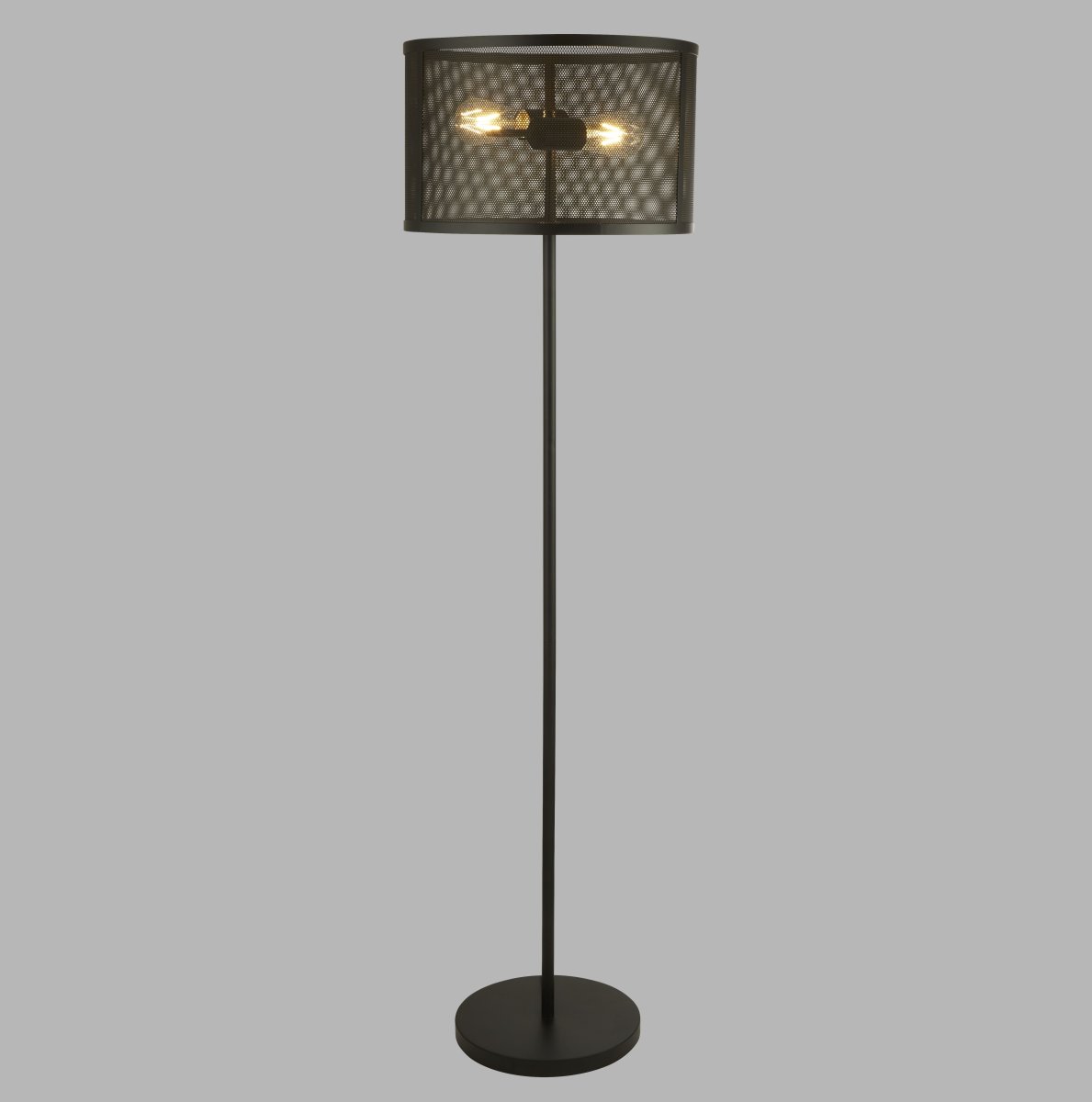 Lydia Zwart vloerlamp Van Searchlight - Laat deze lamp een decoratief detail worden dat uw huis een moderne en elegante toets geeft.