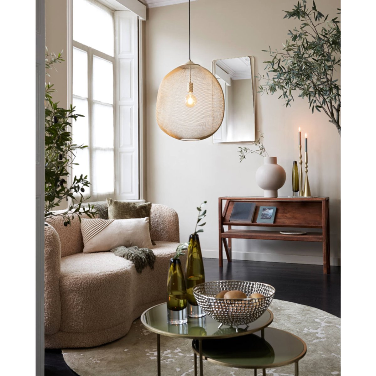 Moroc Ø40 Goud hanglamp Van Light & Living - 