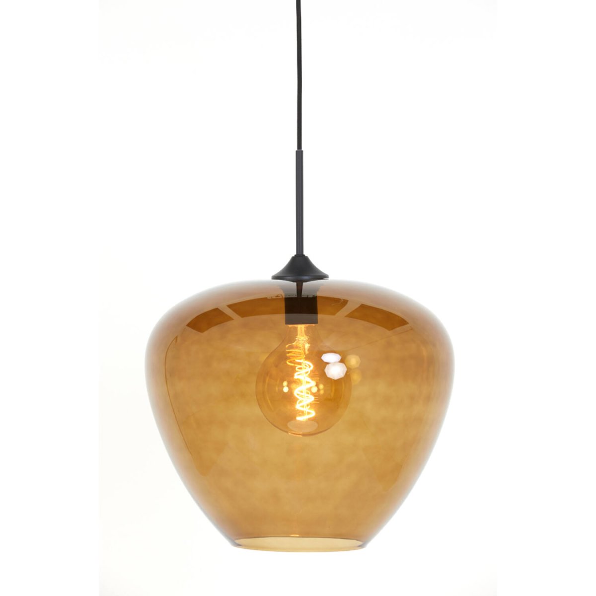 Mayson Ø40 Bruin hanglamp Van Light & Living - Perfect voor het creëren van sfeervolle verlichting in de woonkamer, eetkamer of slaapkamer.