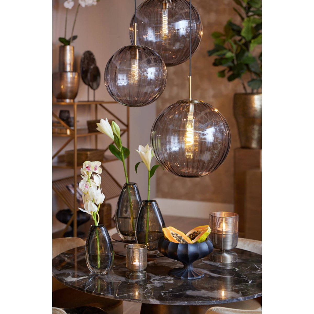 Magdala Ø30 Grijs hanglamp Van Light & Living - 