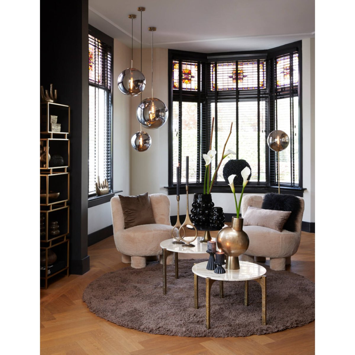 Medina Ø40 Rookkleurig hanglamp Van Light & Living - 