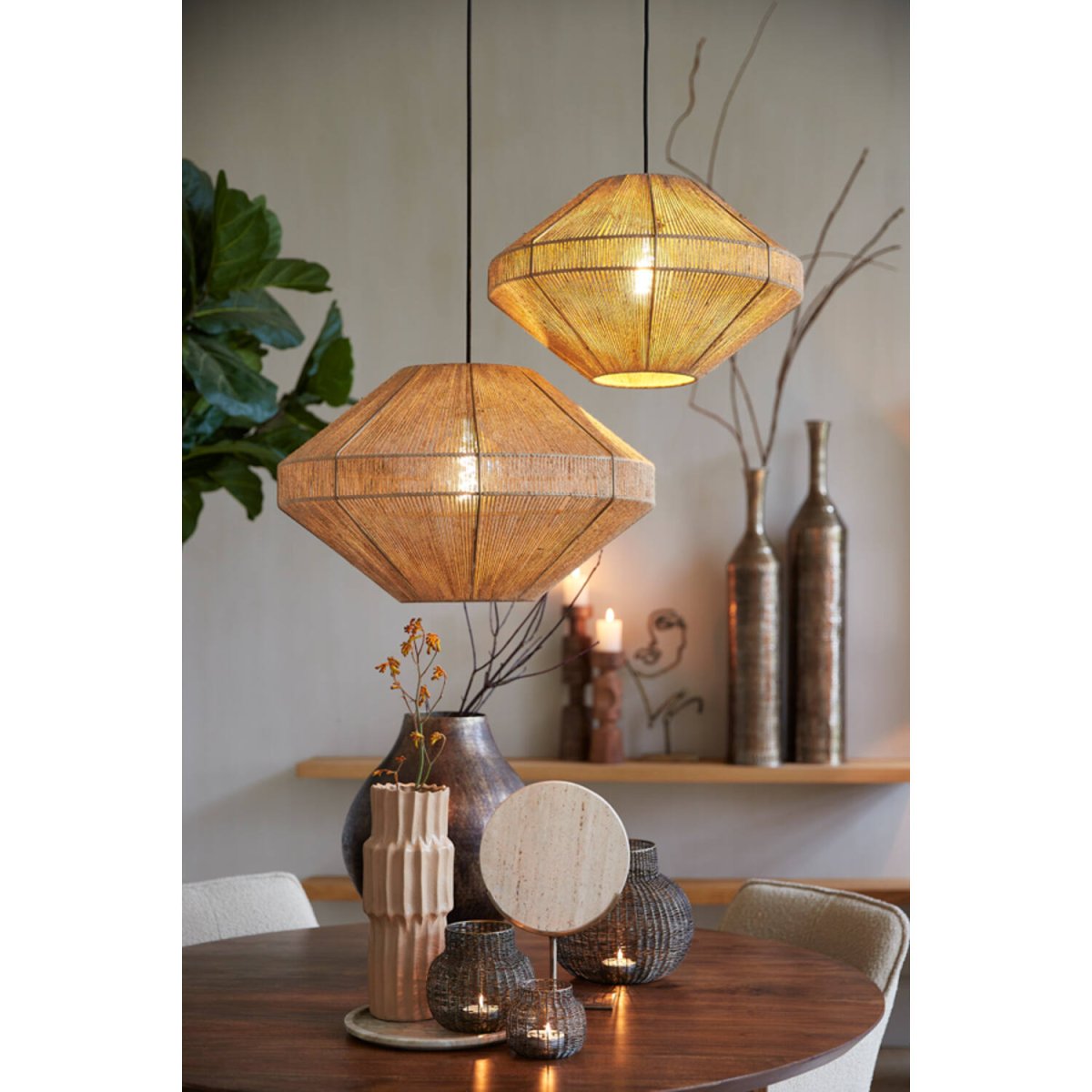 Mallow Ø60 Natuur hanglamp Van Light & Living - 