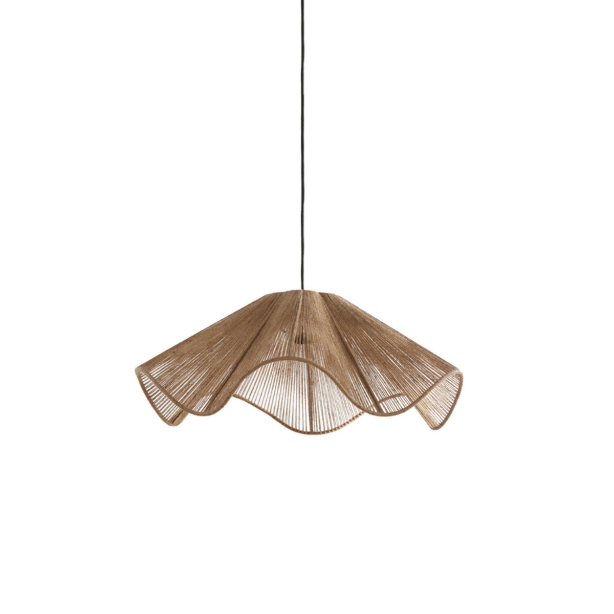 Fodara Ø60 Natuur hanglamp Van Light & Living - Fodara heeft een golvend ontwerp dat een zachte en organische uitstraling geeft.
