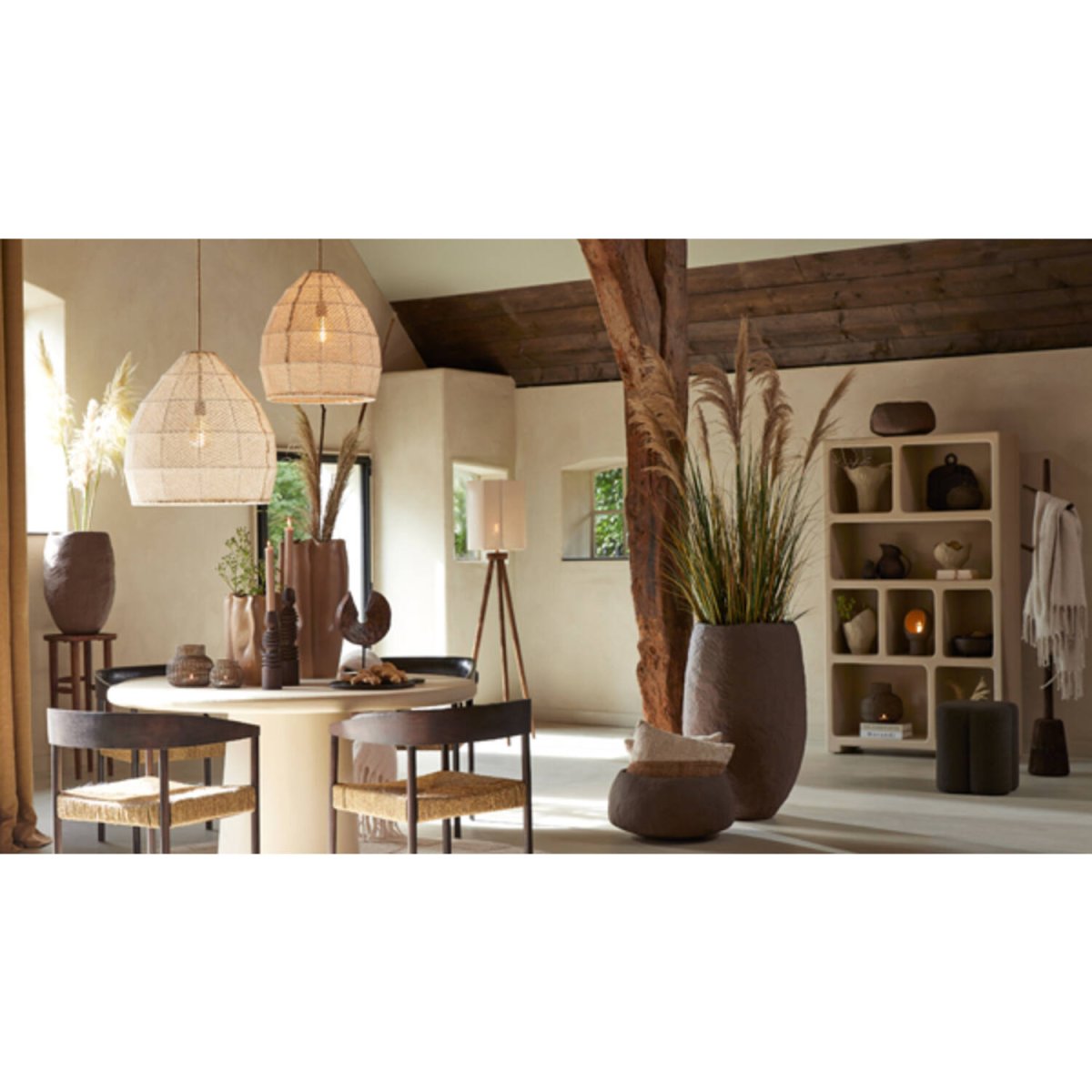 Makassar Ø50 Crèmewit hanglamp Van Light & Living - 