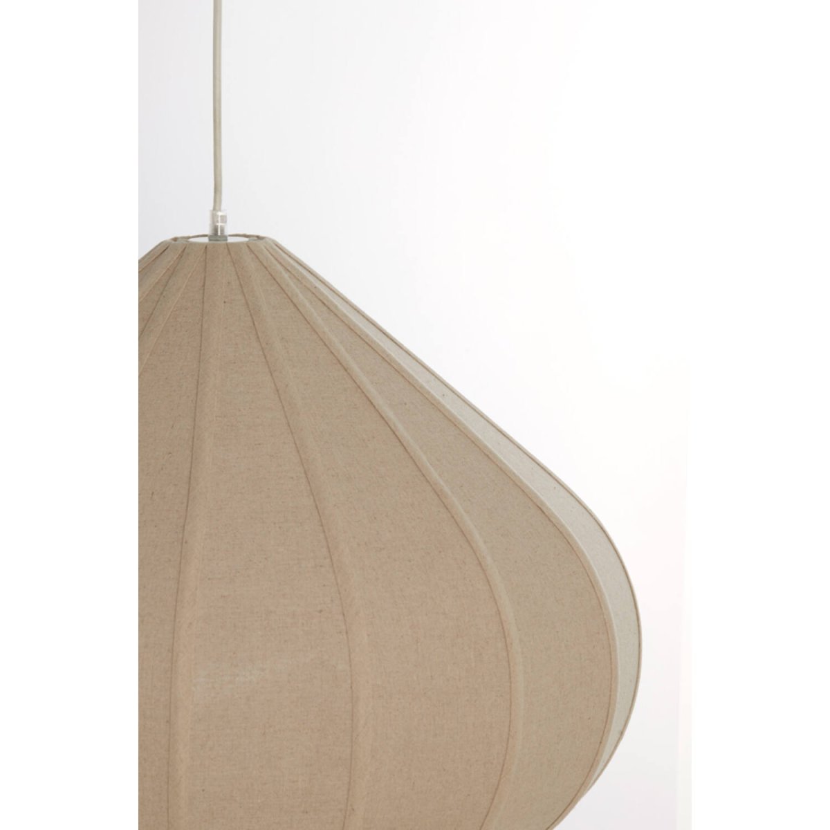 Zubeda Ø50 Bruin hanglamp Van Light & Living - Zubeda is een stijlvolle hanglamp met een lampenkap van natuurlijk bruin linnen.