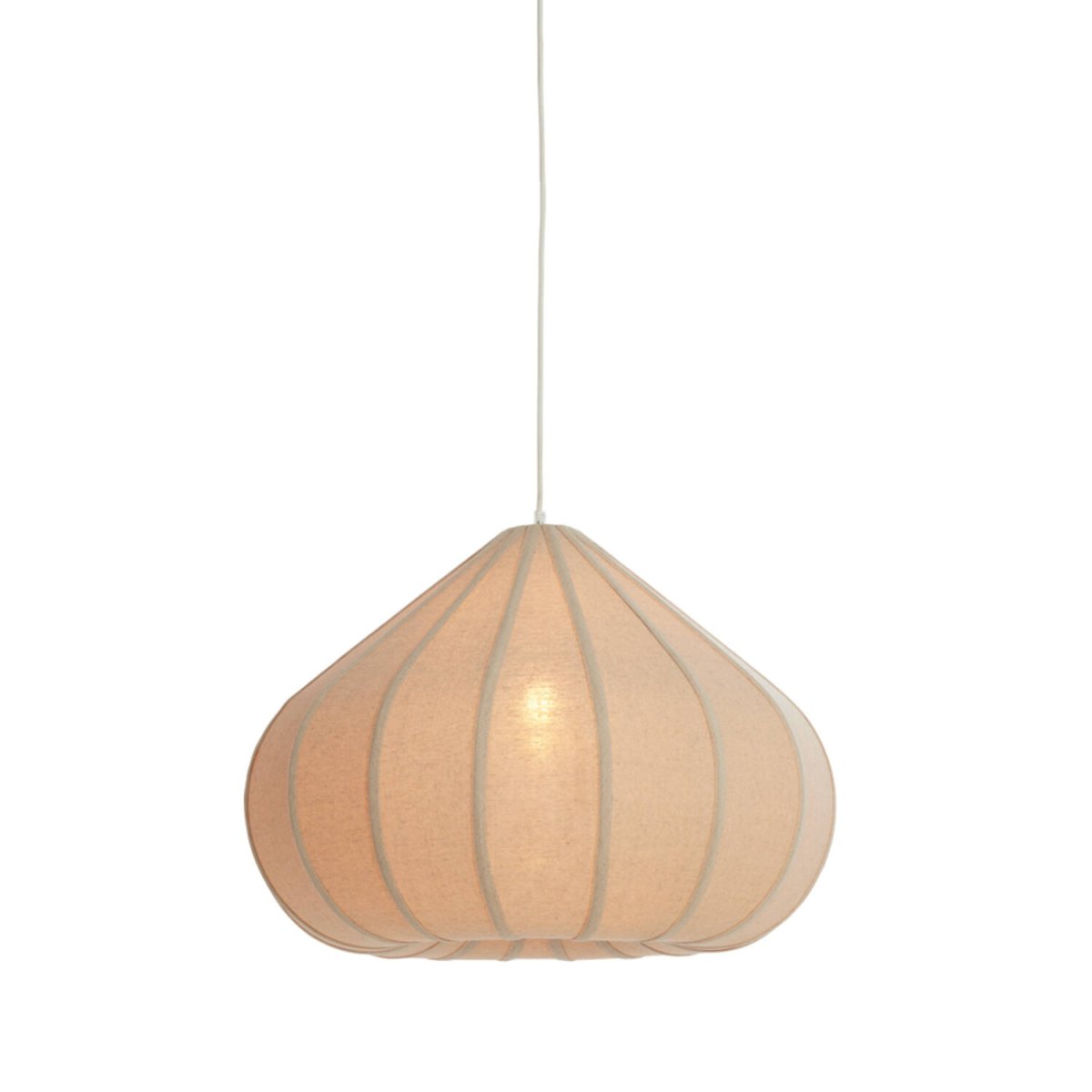 Zubeda Ø60 Bruin hanglamp Van Light & Living - Zubeda is een stijlvolle hanglamp met een natuurlijke bruine linnen kap.
