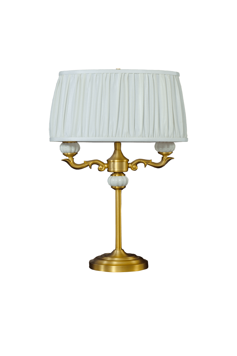 Toulouse 55cm Goud tafellamp Van Aneta Lighting - De Toulouse tafellamp heeft een klassieke en elegante uitstraling met decoratieve details en een prachtige gouden afwerking.