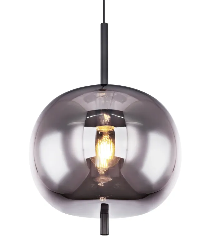Blacky Ø30 Zwart hanglamp Van Globo Lighting - Blacky &auml;r en stilren armatur som skapar en st&auml;mningsfull och elegant belysning i ditt hem,&nbsp;perfekt i vardagsrum eller matsal.