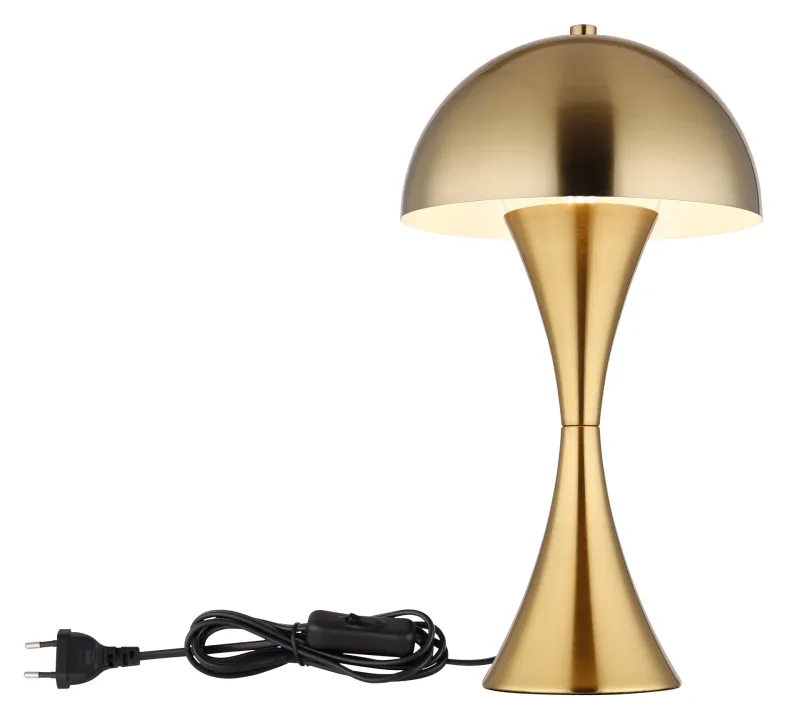 Dima 36cm Goud tafellamp Van Globo Lighting - Perfekt f&ouml;r moderna milj&ouml;er, d&auml;r den ger en sofistikerad touch samtidigt som den sprider behagligt ljus.