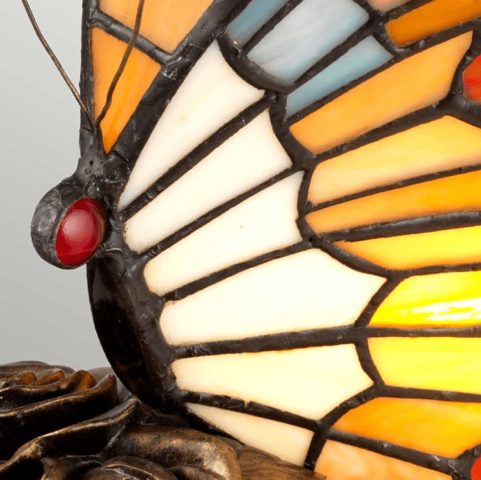 Butterfly 23cm Veelkleurig Van Elstead Lighting - Deze charmante, handgemaakte dierenmotieven zijn perfect om een hal of slaapkamer mee op te vrolijken en vormen bovendien een uniek gespreksonderwerp.
