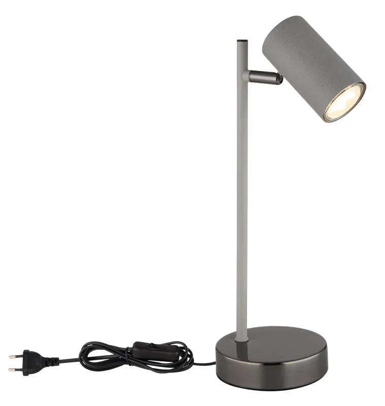 Robby 35cm Grijs bureaulamp Van Globo Lighting - Robby &auml;r en praktisk skrivbordslampa som blir ett stilfullt tillskott till ditt hem.