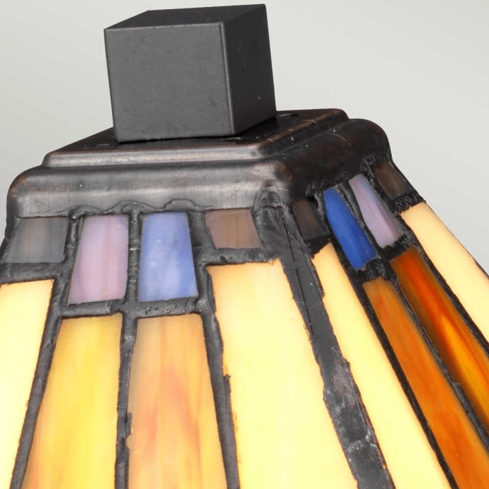 Holmes 30cm Veelkleurig Van Elstead Lighting - Holmes is een compacte en elegante lamp die perfect is als nachtlampje of voor op een klein plankje.