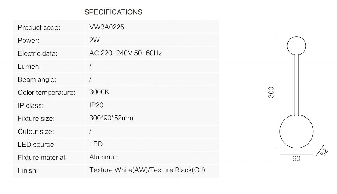 Alba long LED 30cm Wit Van Lampan - Geef je interieur een boost met de lange LED-wandlamp Alba&nbsp;&ndash; een elegante en energiezuinige oplossing voor moderne woningen en hotels.