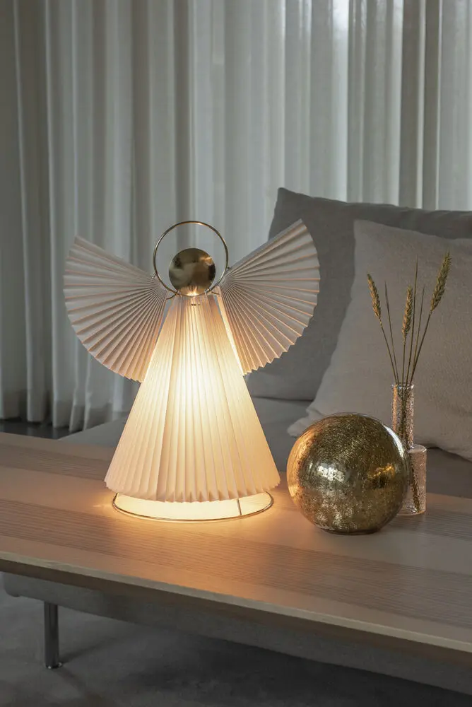 Papieren Engel Wit Van Konstsmide - Zorgt voor een rustige en warme sfeer in huis tijdens Advent en Kerst.