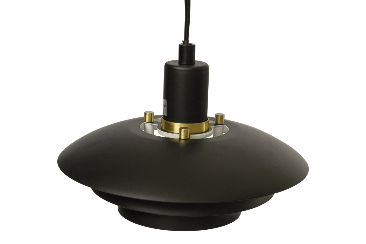 Epsilon Ø20 Zwart raamlamp Van Aneta Lighting - EPSILON is een klassiek model, nu als fronthanger in zwart gelakt metaal.