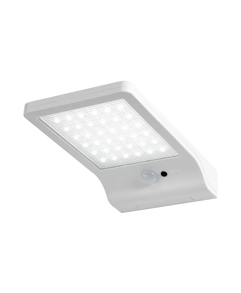 DoorLED Sensor Wit solarlamp Van Ledvance - De ingebouwde bewegings- en daglichtsensor zorgt ervoor dat de lamp automatisch aangaat bij beweging en optimaliseert zo het energieverbruik.