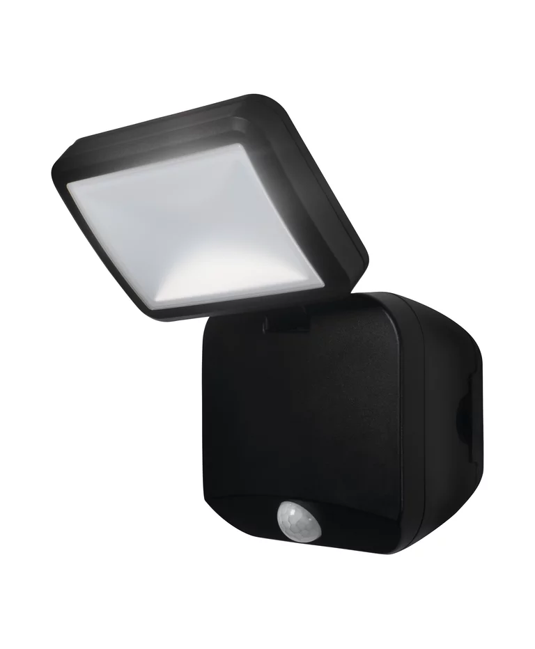 Battery LED Spotlight Sensor Zwart buitenlamp Van Ledvance - Dankzij de neutraalwitte lichtkleur van 4000K en een ge&iuml;ntegreerde bewegings- en lichtsensor schakelt de lamp automatisch in wanneer dat nodig is.