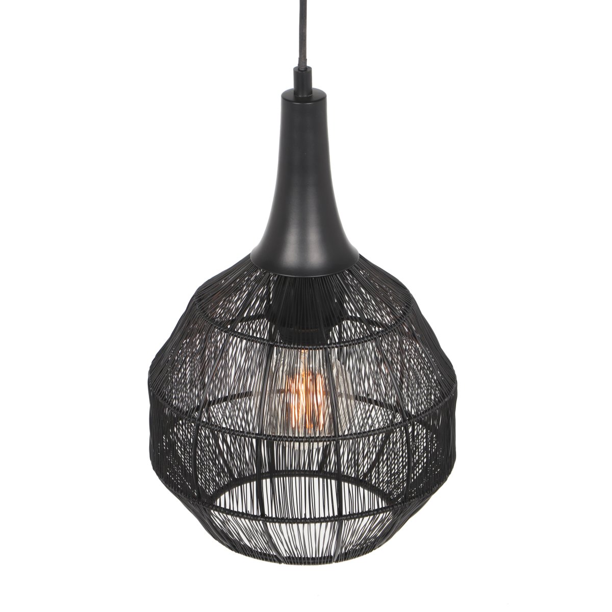 Soraya Ø26 Zwart hanglamp Van Trio Lighting - 