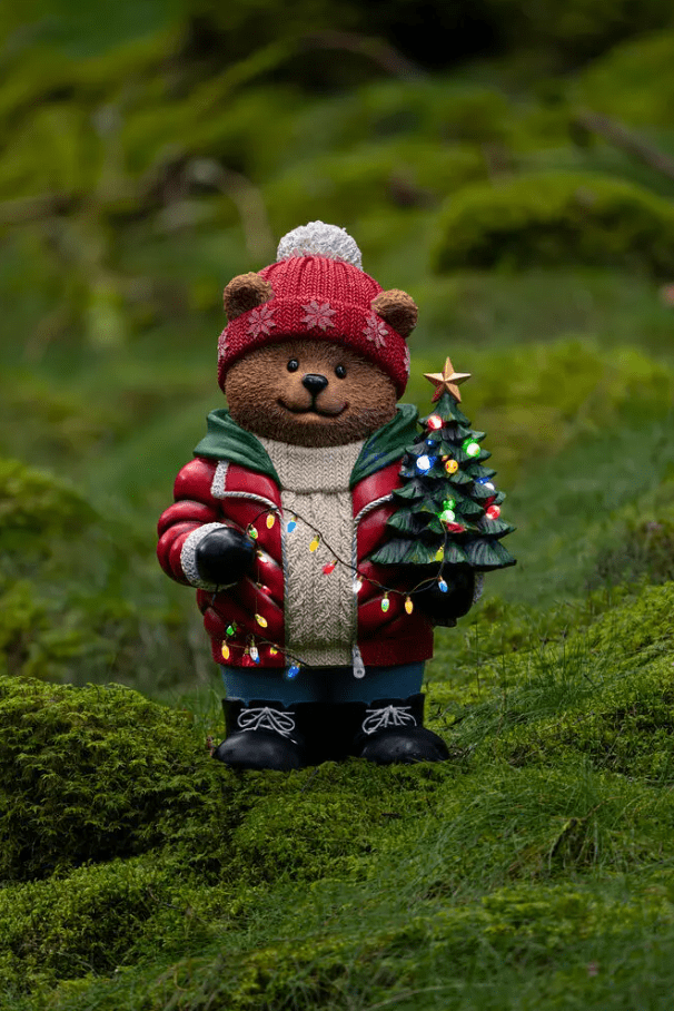 Grote Teddybeer 66cm Veelkleurig Van Konstsmide - Verspreid kerstsfeer met deze charmante teddybeer in winterkleren!