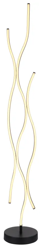 Geronimo Zwart vloerlamp Van Globo Lighting - Geronimo is de perfecte keuze voor wie op zoek is naar een combinatie van moderne esthetiek en functionele verlichting.