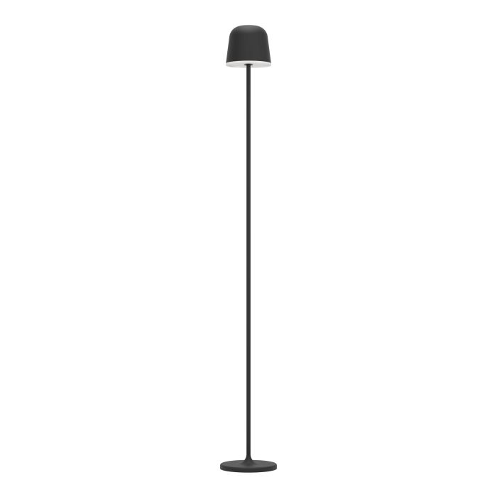 Mannera 140cm Zwart Draagbare Van Eglo - Dankzij de draadloze functie kan de lamp vrij in de kamer worden geplaatst en verspreidt hij een gelijkmatig en aangenaam licht - ideaal om sfeer te creëren of om bij te lezen.