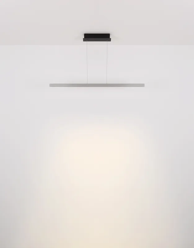 Dentsy 120cm Staal hanglamp Van Globo Lighting - Med den smidiga touchknappen f&ouml;r av/p&aring; och den stegl&ouml;sa touchdimmern kan du enkelt justera ljusstyrkan efter &ouml;nskem&aring;l.