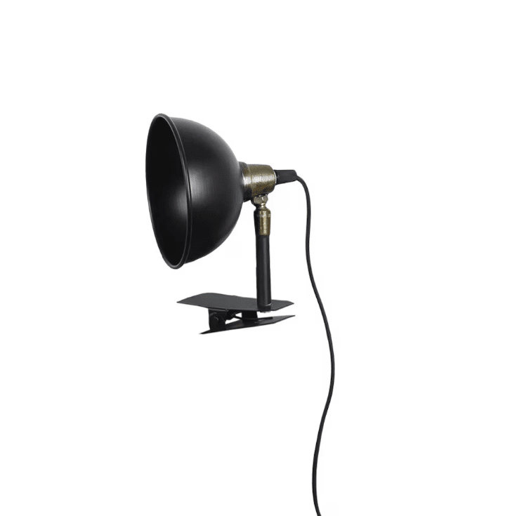 Pelle Zwart klemlamp Van Strömshaga - Tafellamp die bijvoorbeeld aan het hoofdeinde, een vensterbank of de rand van een tafel of plank kan worden bevestigd.