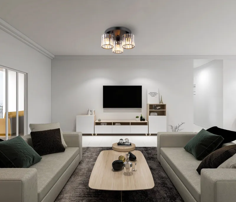 Jordana Ø35 Zwart plafondlamp Van Globo Lighting - Jordana &auml;r en elegant plafond som imponerar med sin eleganta och stilrena design.