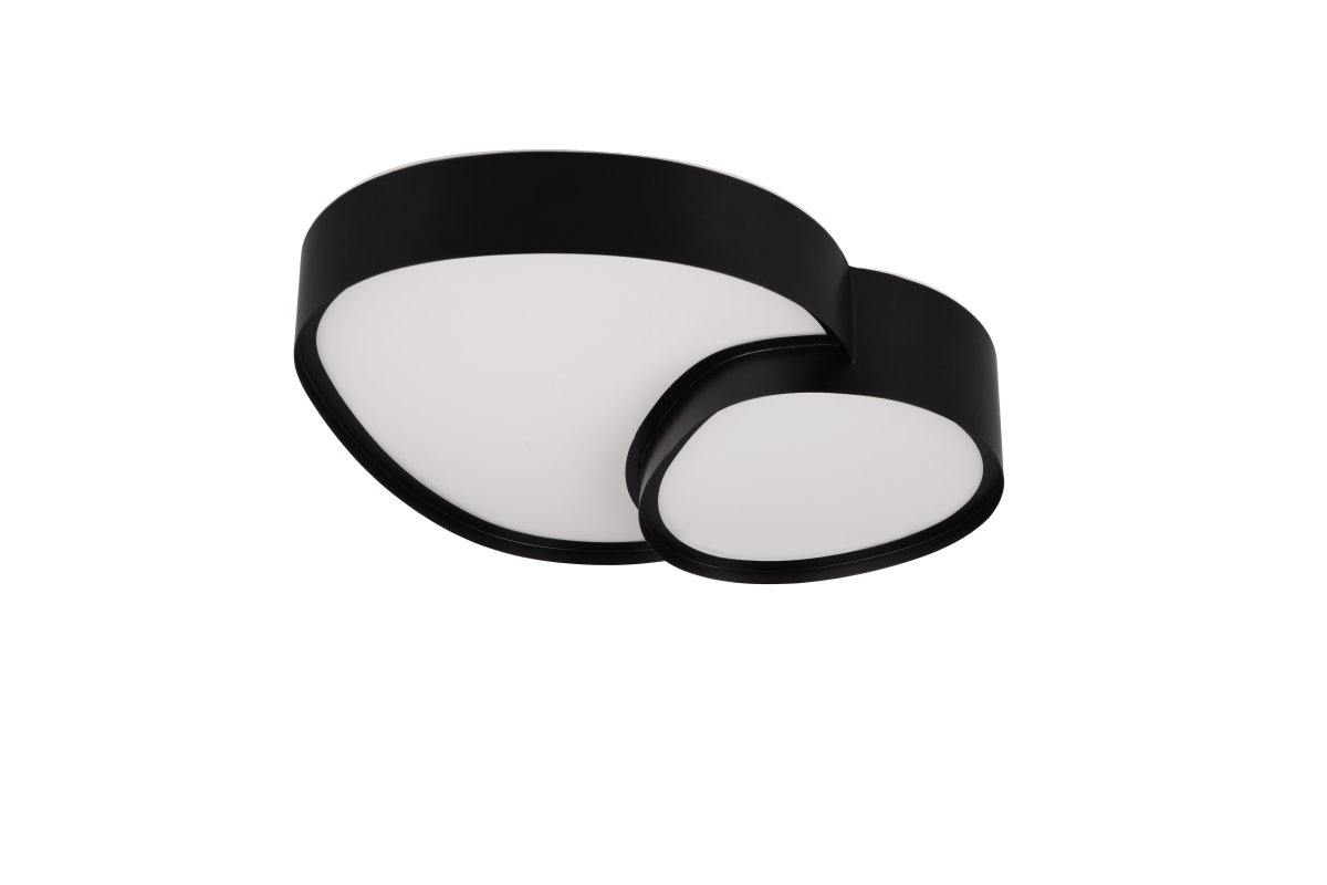 Rise 43cm Zwart plafondlamp Van Trio Lighting - 