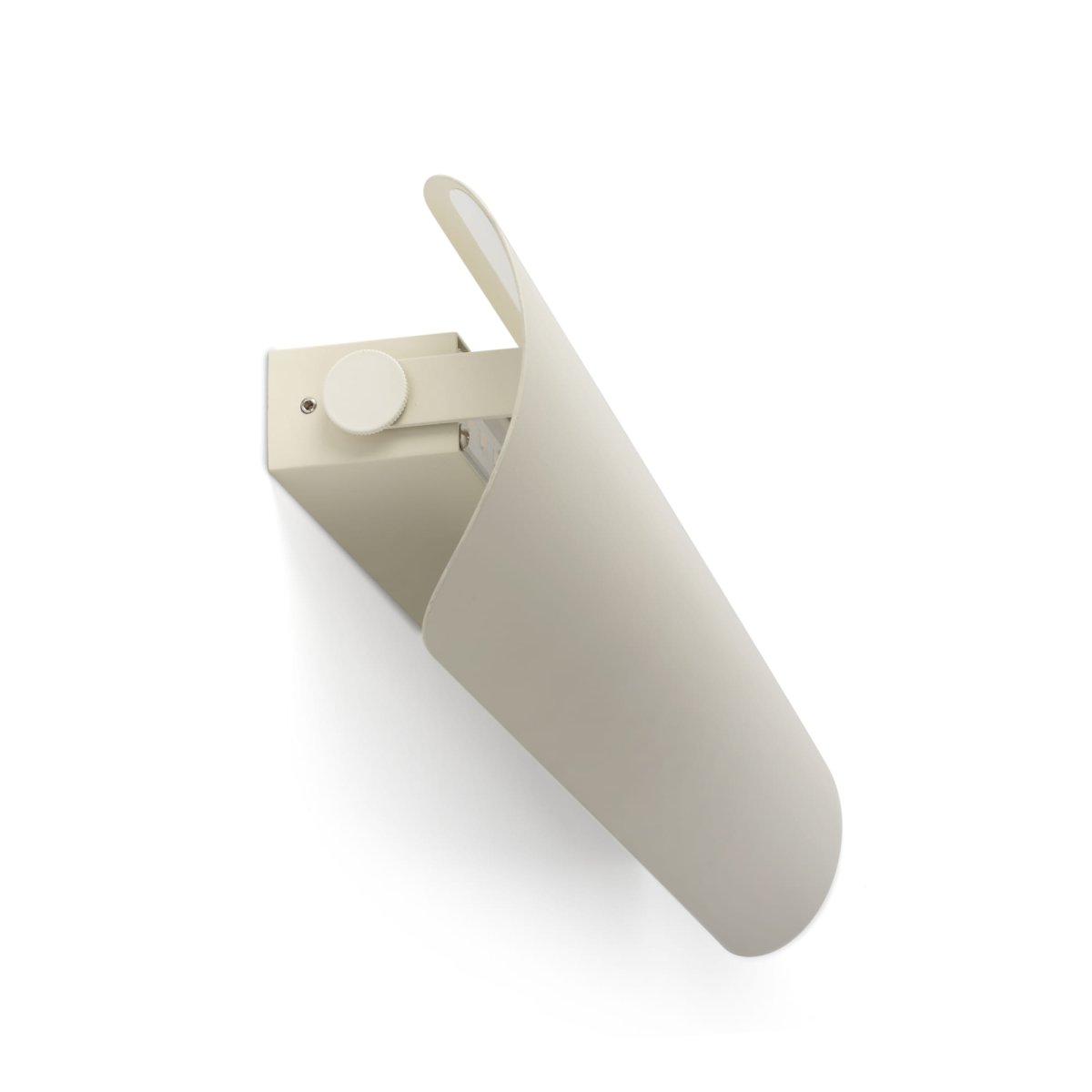 Novo 50cm Beige wandlamp Van Faro Barcelona - De lamp is gemaakt van metaal en kan zowel verticaal als horizontaal worden gemonteerd, waardoor hij flexibel is voor verschillende ruimtes en behoeften.