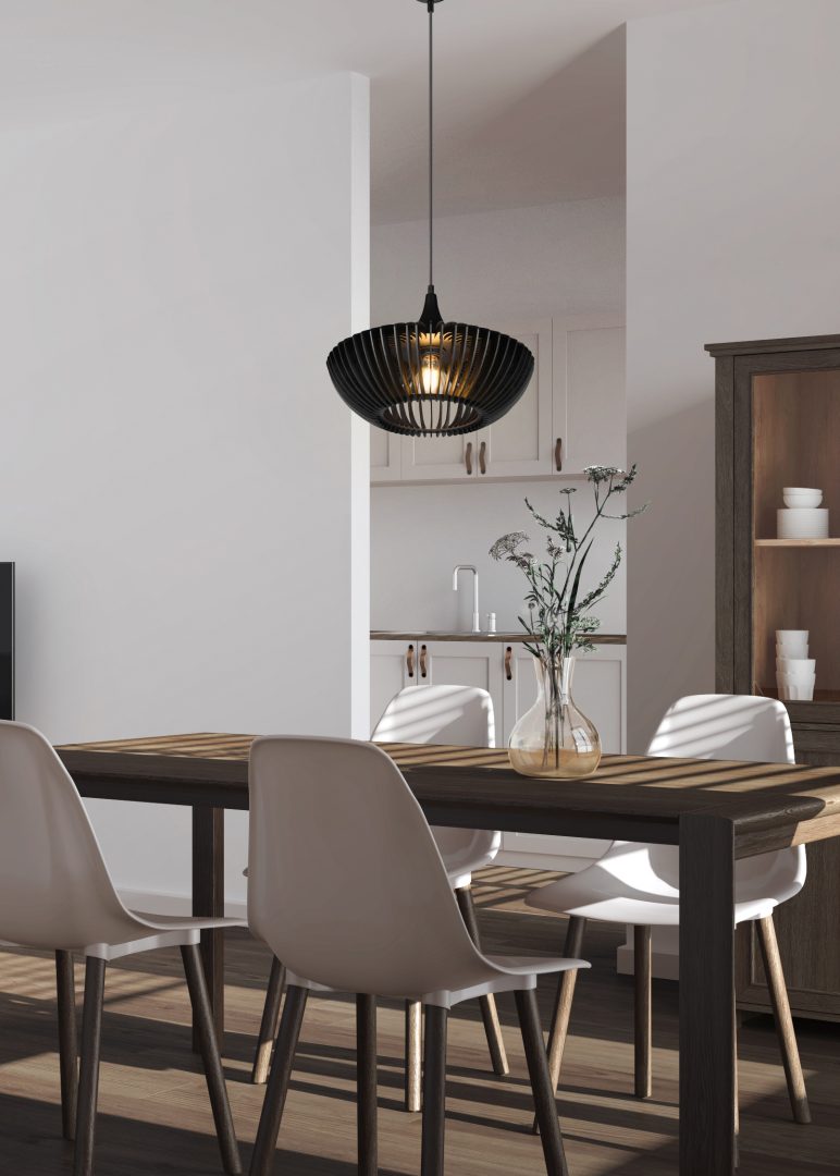 Colino Ø40 Zwart hanglamp Van Trio Lighting - 
