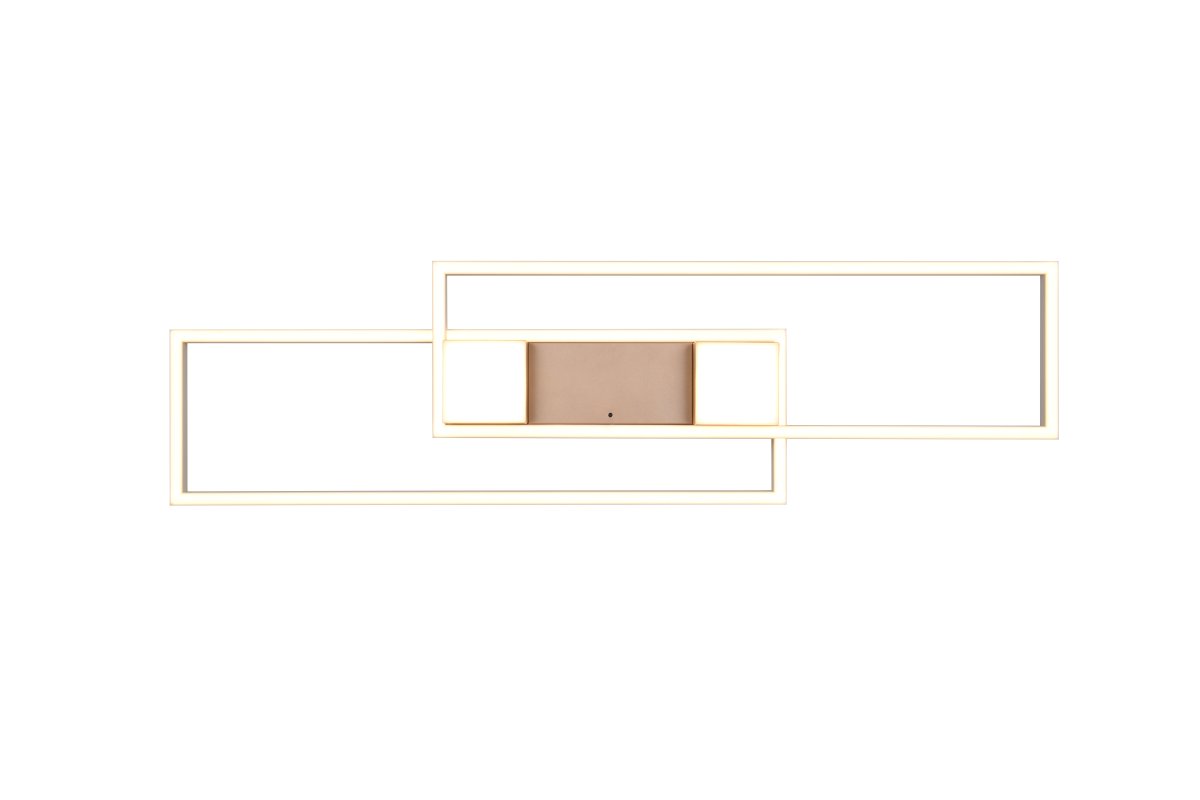 Albany 100cm Koffie plafondlamp Van Trio Lighting - Het ingebouwde nachtlampje en de geheugenfunctie maken Albany een praktische en stijlvolle toevoeging aan uw huis.