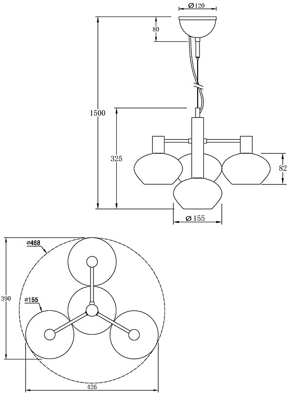 Bell Ø47 Rookkleurig hanglamp Van Aneta Lighting - Het licht verspreidt zich op een aangename manier door het glas en zorgt voor een zacht en uitnodigend gevoel.