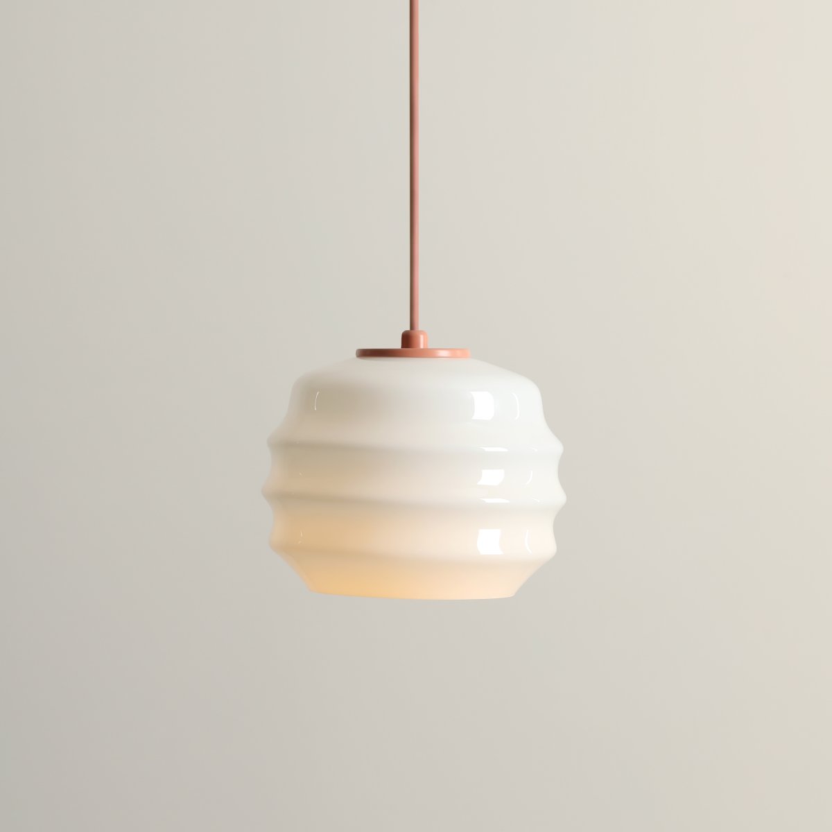 Puff Ø16 Koraal hanglamp Van Artera - Puff is een charmante plafondlamp die zachte vormen combineert met een modern en stijlvol design.