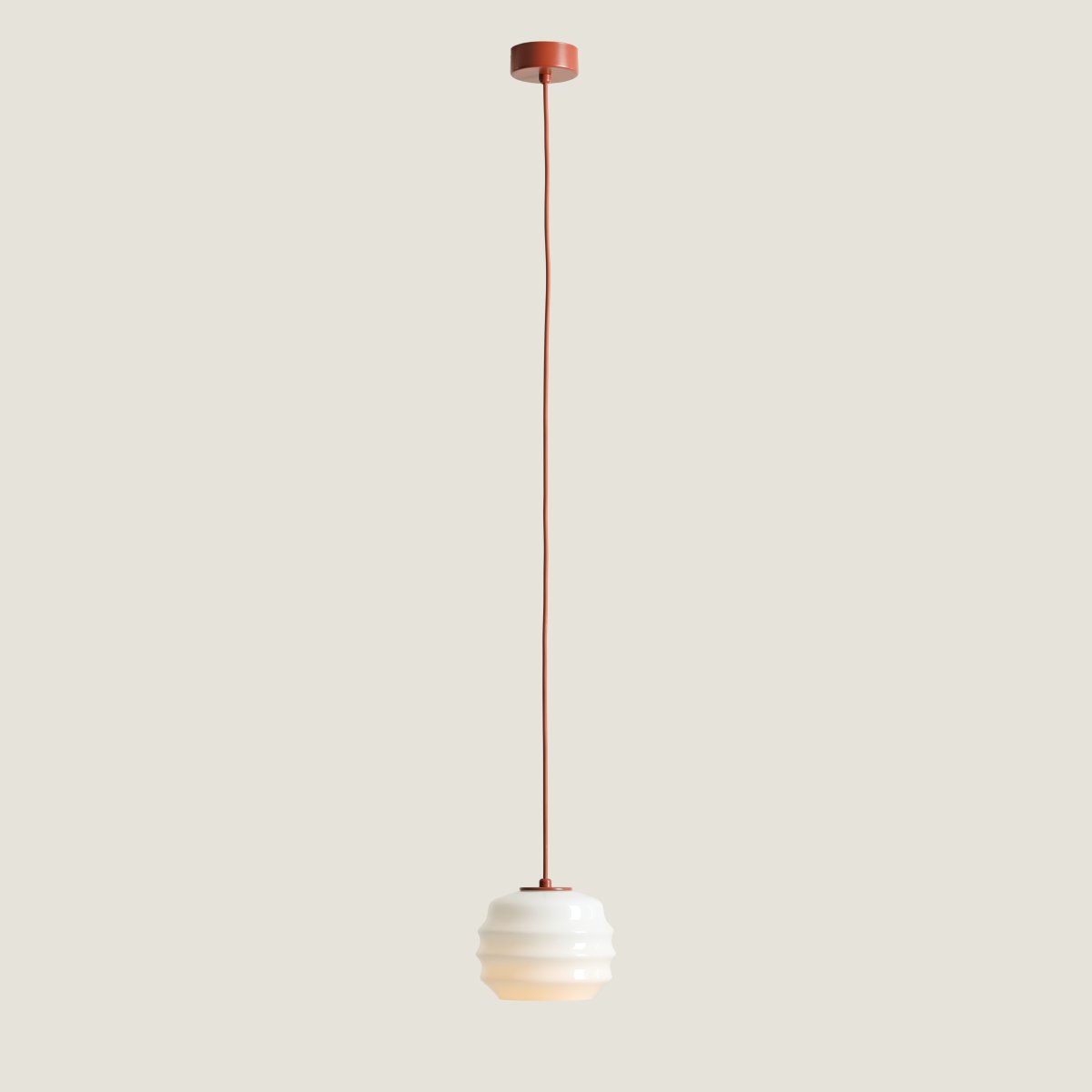 Puff Ø16 Terracotta hanglamp Van Artera - Puff is een charmante plafondlamp die zachte vormen combineert met een modern en stijlvol design.