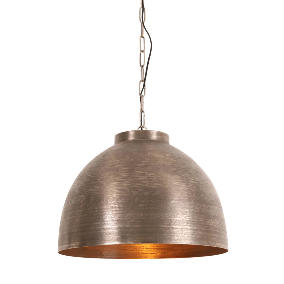 Kylie Ø60 Nikkel hanglamp Van Light & Living - Kylie is een rustieke metalen plafondlamp met een gladde, donkere nikkelafwerking, die zorgt voor een warme en aangename lichtverdeling.