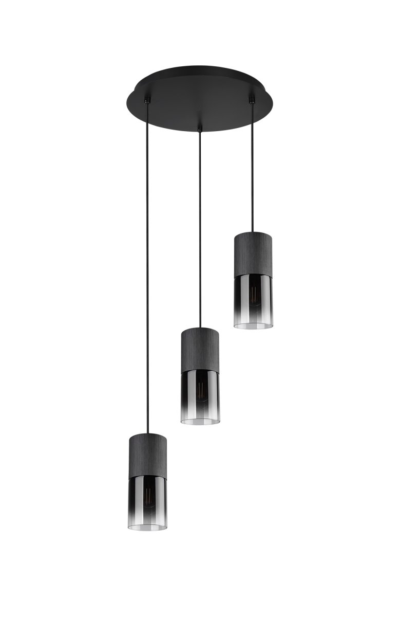 Robin Ø37 Zwart hanglamp Van Trio Lighting - Prachtig boven de eettafel of in de woonkamer.