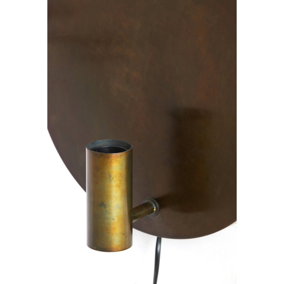 Disc Ø30 Bronzen wandlamp Van Light & Living - Disc is een elegante wandlamp met een rustieke goudgrijze afwerking.