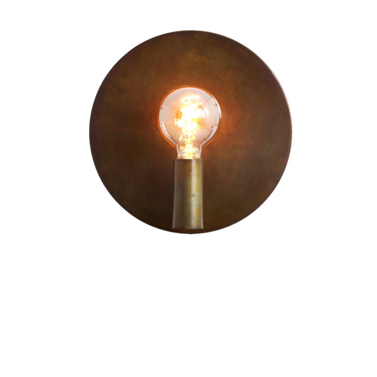 Disc Ø30 Bronzen wandlamp Van Light & Living - Disc is een elegante wandlamp met een rustieke goudgrijze afwerking.