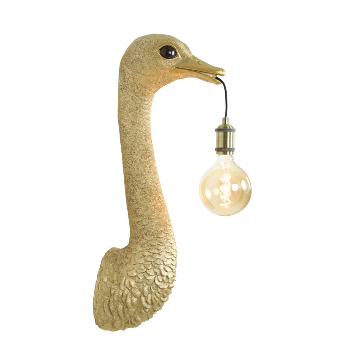 Ostrich 72cm Goud wandlamp Van Light & Living - 
