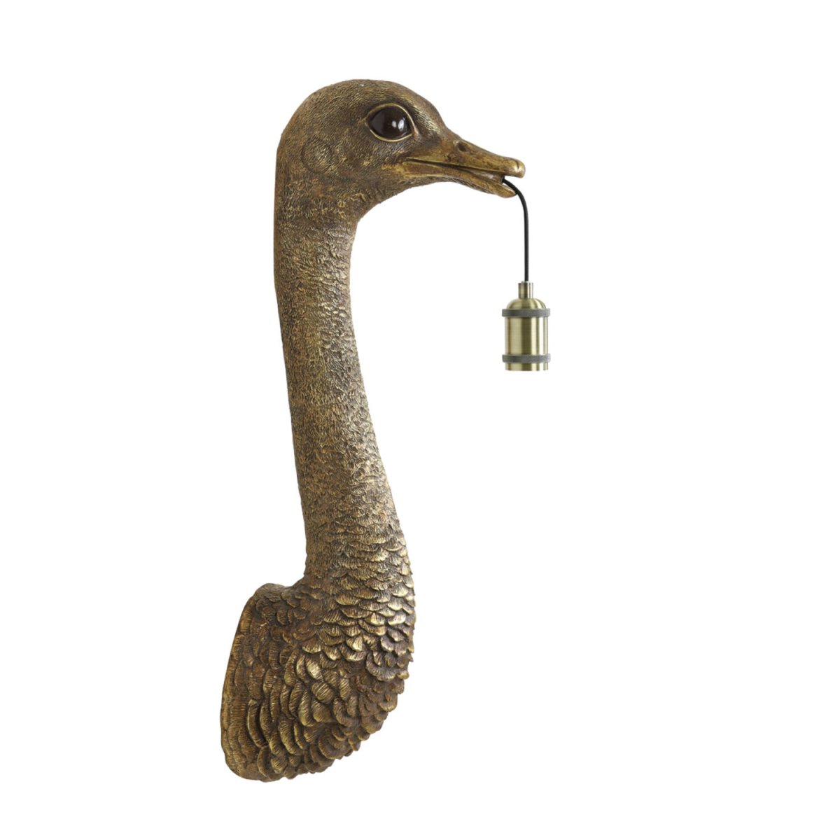 Ostrich 72cm Bronzen wandlamp Van Light & Living - 