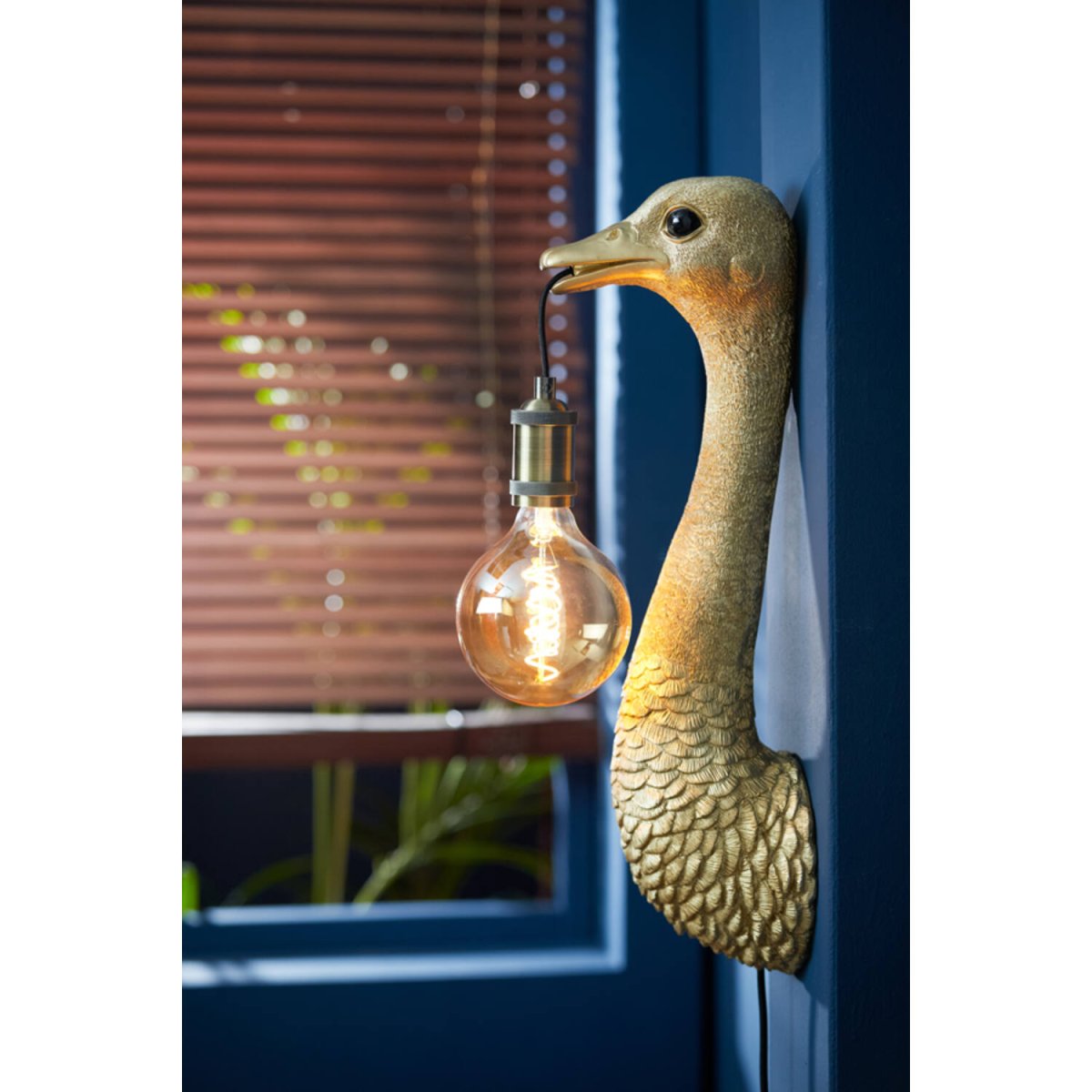 Ostrich 57cm Goud wandlamp Van Light & Living - 
