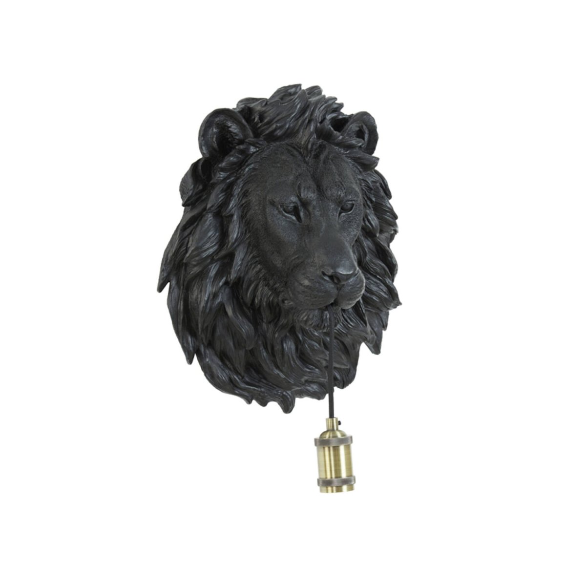Lion 40cm Zwart wandlamp Van Light & Living - 