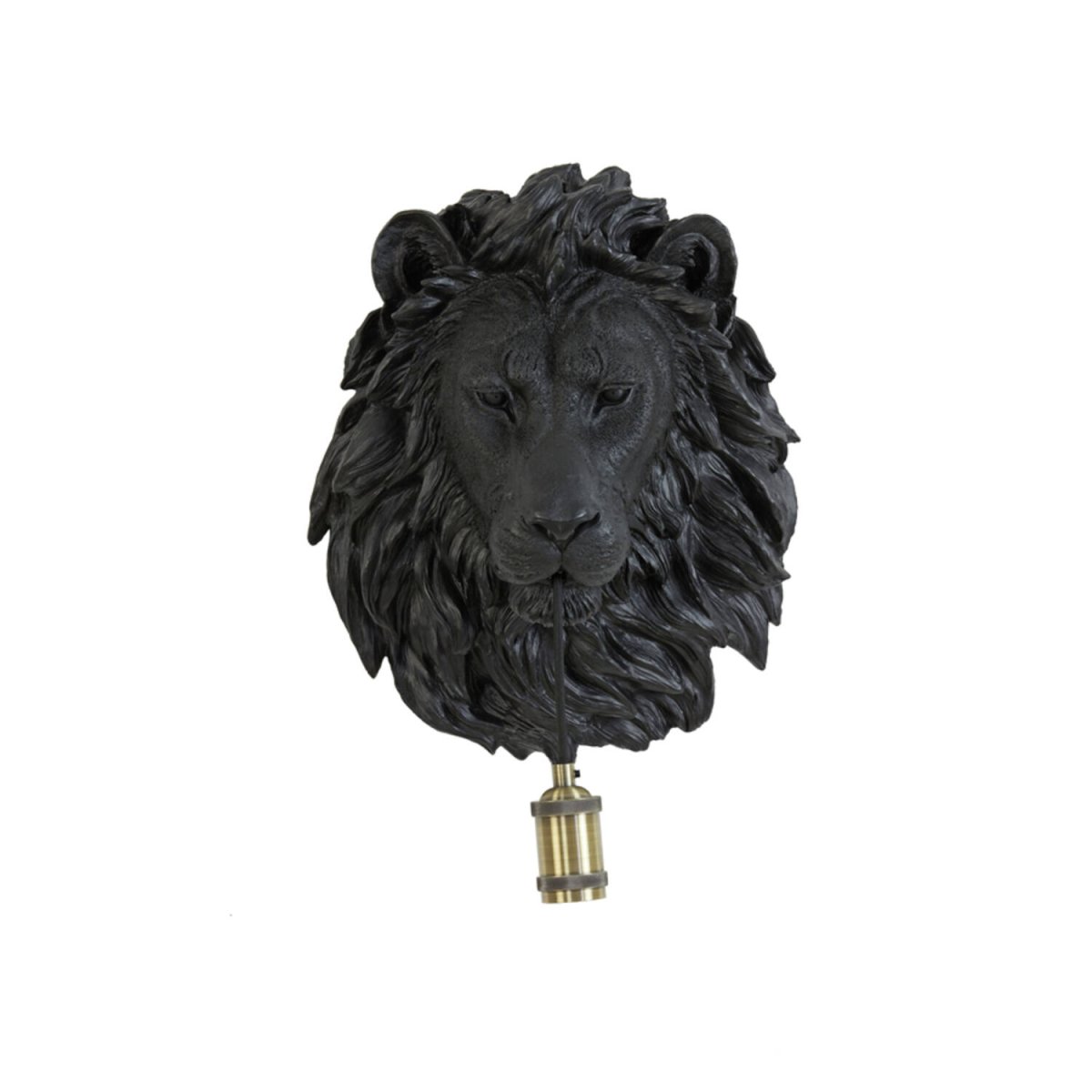 Lion 40cm Zwart wandlamp Van Light & Living - 