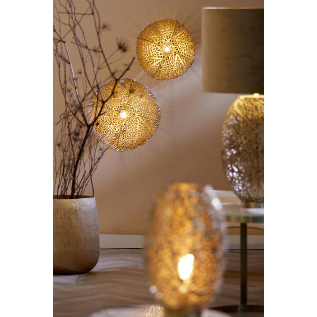 Sinula Ø40 Goud wandlamp Van Light & Living - 