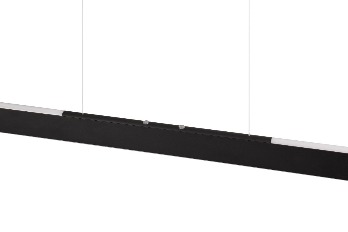 Helios 100cm Zwart hanglamp Van Trio Lighting - De heldere en moderne lijnen van de lamp geven het huis een elegante uitstraling, die wordt versterkt door de op- en neerwaartse verlichting.