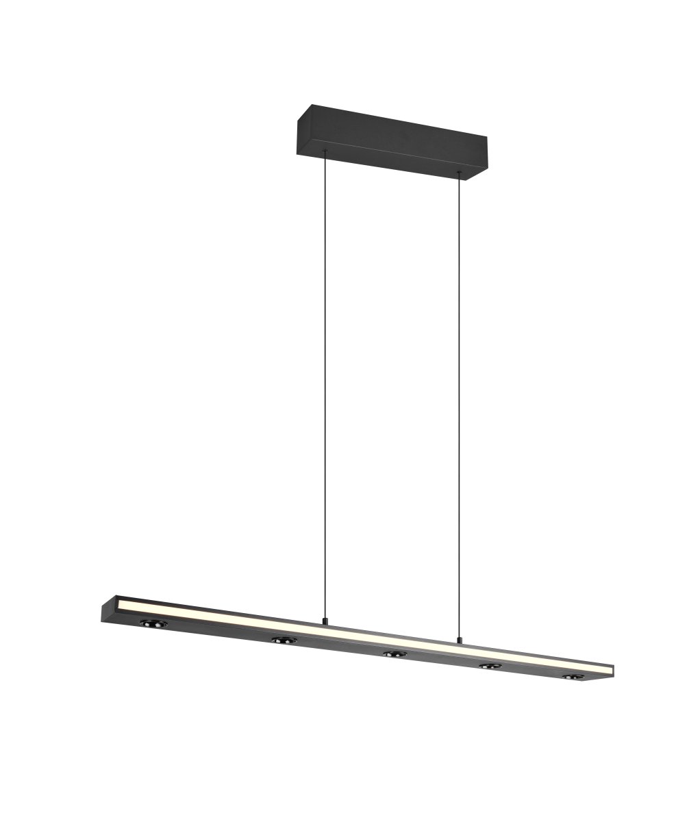Graham 110cm Zwart hanglamp Van Trio Lighting - 