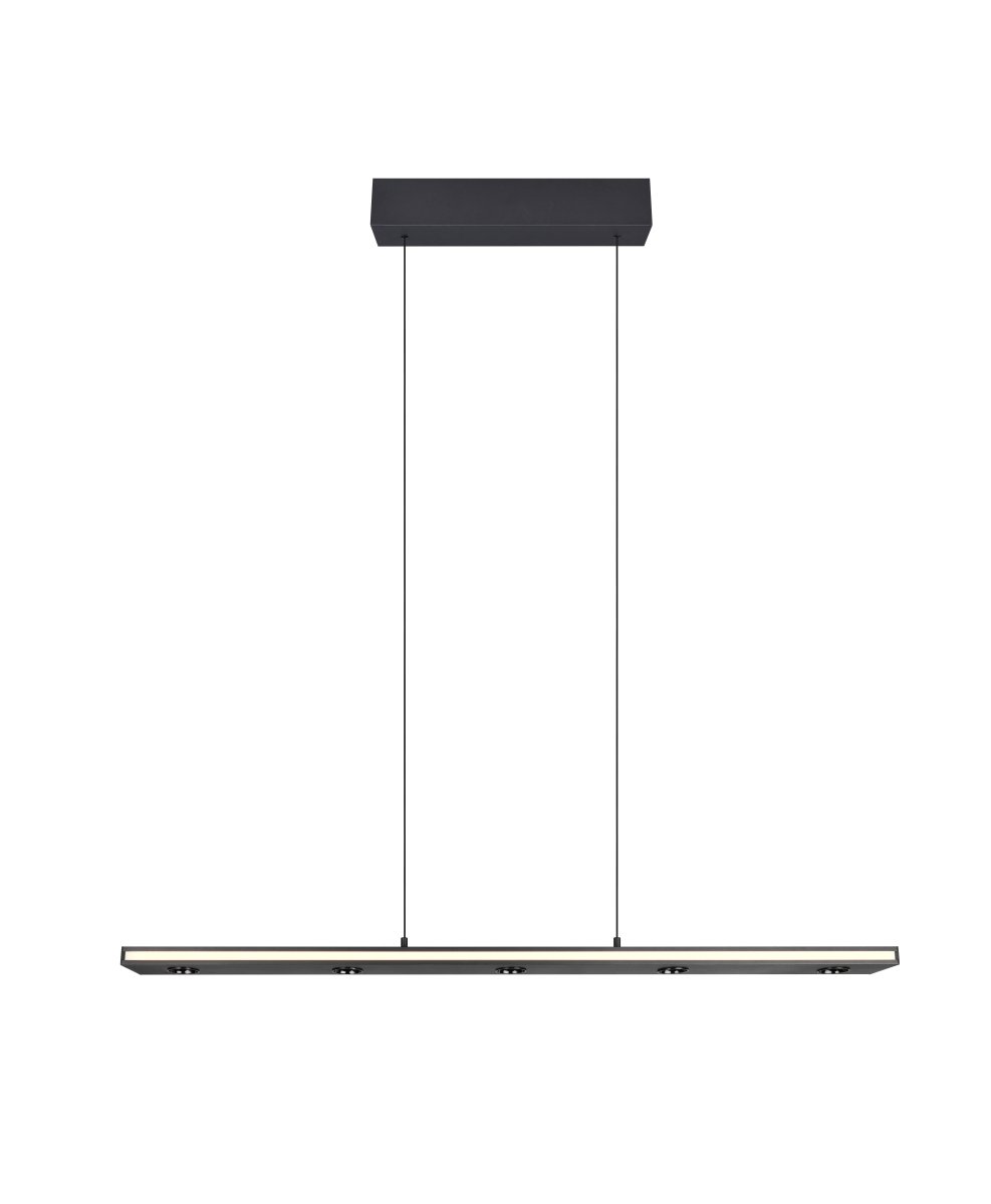 Graham 110cm Zwart hanglamp Van Trio Lighting - 