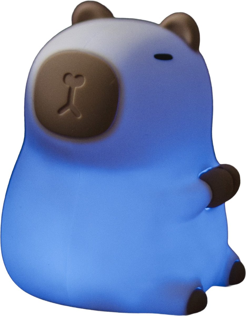 Capybara Wit kinderlamp Van Star Trading - De lamp heeft een aanraakfunctie waarmee je hem met een lichte aanraking kunt in- en uitschakelen of tussen verschillende mooie kleuren kunt wisselen.